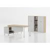 E0 Grade Manager Office Table , Modern L Shaped Executive Desk