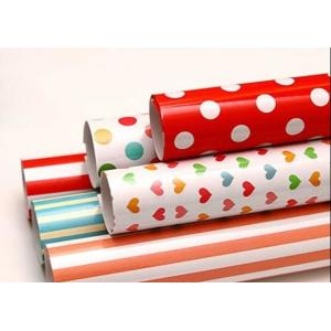 80gsm Theme Gift Wrapping Paper Rolls Customized Printed