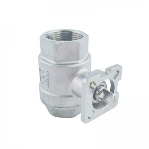 China 304/316 Stainless Steel Two-Piece Platform Ball Valve with Floating Structure supplier