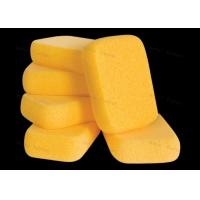 China Rectangle Tile Grout Sponge Professional Cleaning for Tiles yellow color on sale