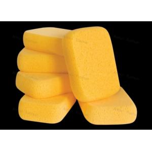 Rectangle Tile Grout Sponge Professional Cleaning for Tiles yellow color