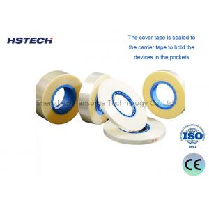 Transparent Hot Sealing PET Material, 0.2Mpa Sealing Pressure, Width 9.3mm SMD Component Counter Cover Tape