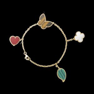China China Jewelry Market Van cleef & arpelsr Brand jewelry Design Alhambra bracelet 4 motifs 18K Gold supplier