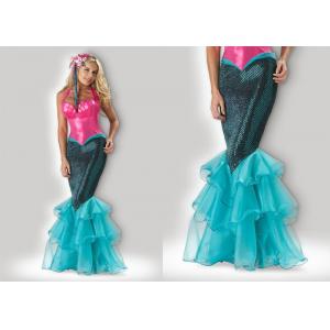 China Mermaid 1033 Pink Halloween Adult Costumes , Greek Goddess Dressadult Halloween Costumes wholesale