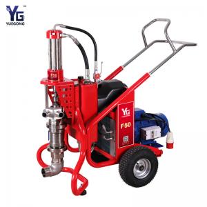 Hydraulic Gasoline Cement Mortar Spray Machine 14HP Fireproofing Spray Machine