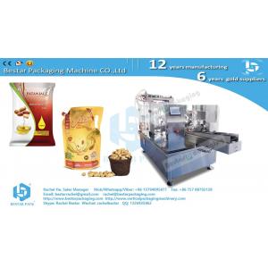 How to pack peanut oil stand up pouch 800ml, Bestar doypack automatic machine