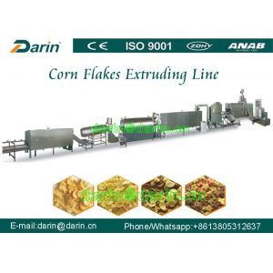 Breakfast Fruit Loops / Cereal Corn Corn Flakes Production Line With CE Standard
