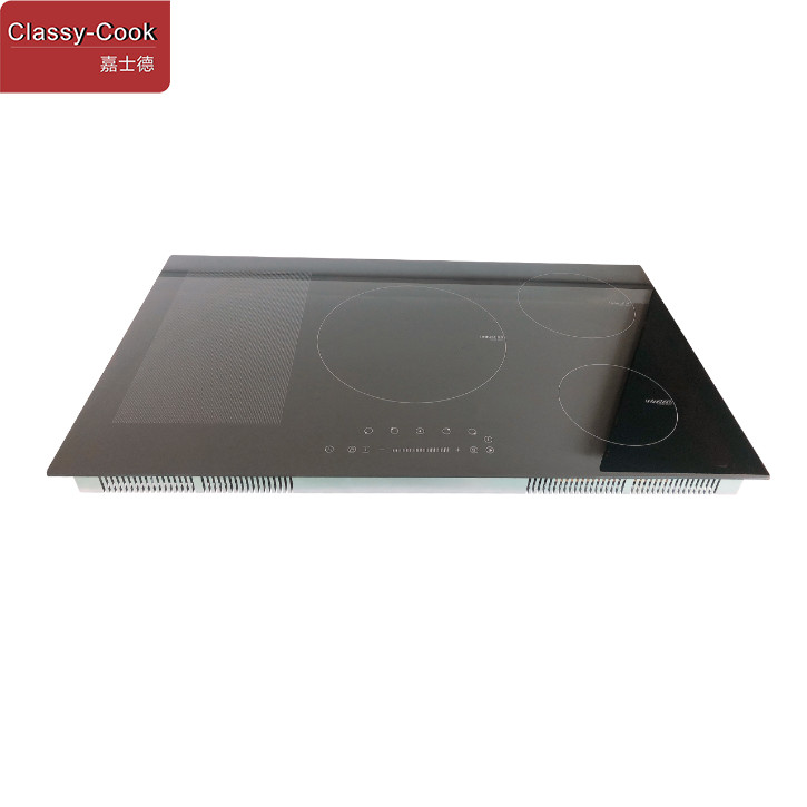 地帯を調理する屈曲との陶磁器のガラス4バーナー380V Wifiの誘導Cooktop