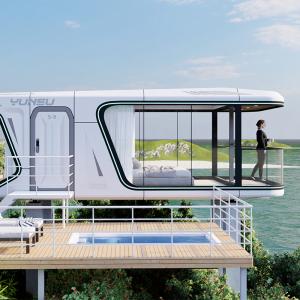 YUNSU S9 Luxury Prefab Tiny Home Mobile Sleeping Homestay Capsule House With Skylight System