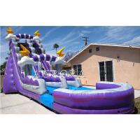 China Bouncy Giant Inflatable Water Slide For Adult Wet Dry Pool Water Slides 18ft on sale