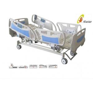 Five Function ABS Side Rail Electric ICU Bed With Central Control Brake Wheels (ALS-E507)