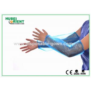 China Colored PE Disposable Arm Sleeves/Waterproof Plastic Oversleeves For Food Processing supplier