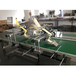 China 200mm SMC Double Side Top And Bottom Labeler Machine For Carton Labelling supplier