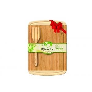 China Bamboo 3 Piece Cutting Board Antimicrobial , Large Wooden Chopping Block supplier