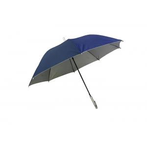 Sun Protection Rain Stick Golf Umbrella Inner Layer Silver Glue Coating