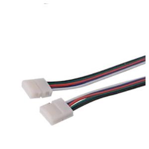 12mm RGBW LED Tape Connectors IP20 White 4 Pin Strip Light Connectors