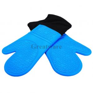 Silicone Oven Mitt Set and BBQ Cooking Gloves
