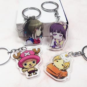 China Custom PVC Key Chain Blank Anime Charms Acrylic Keyring Promotion Gift supplier
