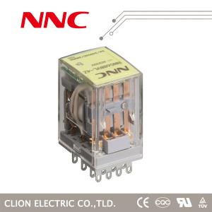 China general purpose relay NNCC68BZ, 4pole with led with test button socket type relay MY4NJ supplier