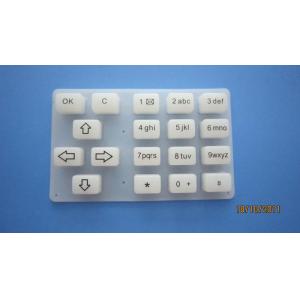 China Smooth Touch Arrow Silicone Rubber Keypads For Telephone Sets / Electronic Products supplier