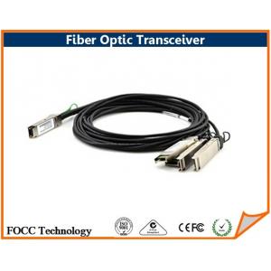 Bidirectional 40GbE Fiber Optic Transceiver AWG30 of QSFP+ Cable Assemblies