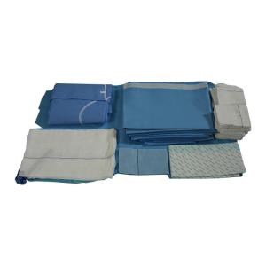 China Disposable Sterile Surgical Drapes Disposable Surgical Kits SMMS Material supplier