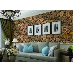 China Chinese Style Embossed 3D Home Room Decoration Wallpaper For Saloon / TV Background supplier