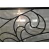 Classical Color Door Art Glass Panels Thermal Sound Insulation Various Shape