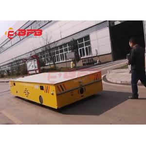 China Self - Loading Trackless Transfer Cart Trolley 100MT On Concrete Floor supplier
