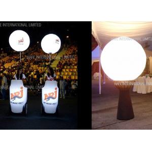 China 1.6m Tripod Moon Crystal Balloon Lighting With 200W LED For Events Decoration supplier