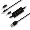 USB - 9V DCコンバータケーブル ステップアップ電源ケーブル USB 5V - 9V 電圧ブーストケーブル ルーター スピーカー モデム カメラ用