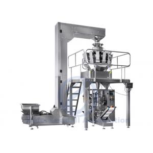 Flat Bag VFFS Packing Machine With 10 Heads Computer Combination Scale