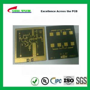 China 3 Layer TLY-9+HT1.5 SOFT GOLD Smt PCB Assembly Service with Black Solder supplier