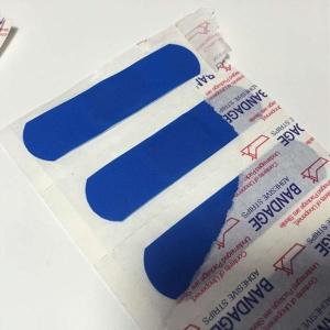 Blue Medical Detectable Adhesive Band Aids Protect Wounds