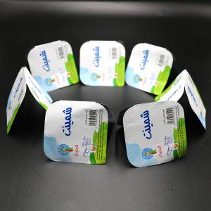 Soft Temper 0.038mm Aluminum Yogurt Lids Printed Heat Seal Lid Squareness