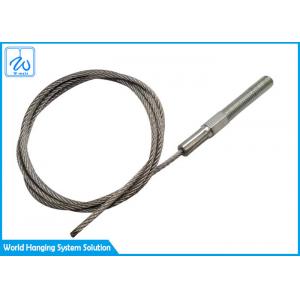 China 2.5mm Steel Custom Wire Rope Assemblies With M8 Threaded Studs supplier