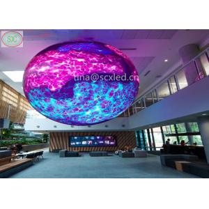 China Round sphere LED display screen p2 p2.5 p3 P4.81 indoor Soft Customized full color ball led billboard display price supplier