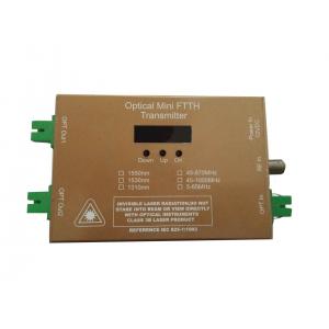 China FTTH Mini Optical Transmitter 1310nm 12mW 1550nm 10mW CATV 4~10mW supplier