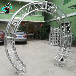 China Circle Round Oval Goal Post Gateway Arch Truss For Wedding Backdrop supplier