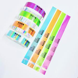 Unisex Glitter Party Wristbands Laser Printing Adjustable Bracelet