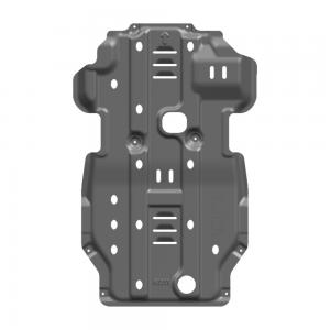 China Nissan Navarra 3D Engine Gearbox Guard Exhaust Pipe Protection Skid Plates Sets in Black supplier