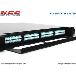 China 19'' Standard Size High Density Drawing Type MPO MTP Patch Panel for LC Duplex Fiber Optic Connectivity wholesale