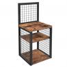 Nightstands with Grid Display Shelf, Wooden Bedside Table for Sale, Side Table,