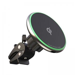 China Rotation Magnetic Car Mount Phone Holder Wireless Charging Cradle 9V 1.12A supplier