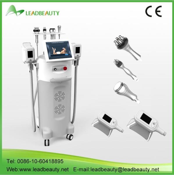 5 cryo handles cryolipolysis cavitation rf slimming machine cool tech shape machine