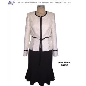 White jacket black latest long skirt design