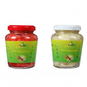 Fresh Organic Pickled Sushi Ginger Sliced And Strip 160g / Bottle