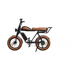 China 32km/H Electric Fat Tire Bike 48V 500W , 20 X 4.0 Motorized Fat Tire Bicycle 7 Speed supplier
