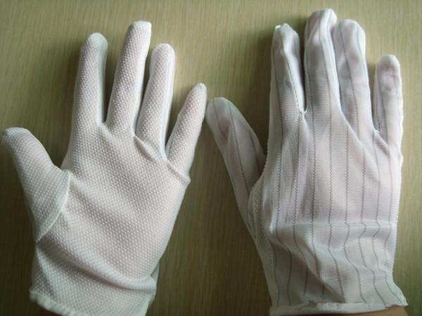 Static Resistant Gloves , Mens White Cotton Gloves Excellent Stretch Tension