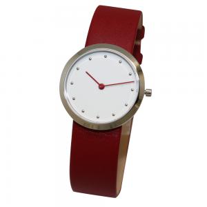 China Ladies Men Alloy Wrist Watch ,Fashion Classical & Simple Thin Round Face Ladies Watches ,OEM Genuine Leather strap supplier